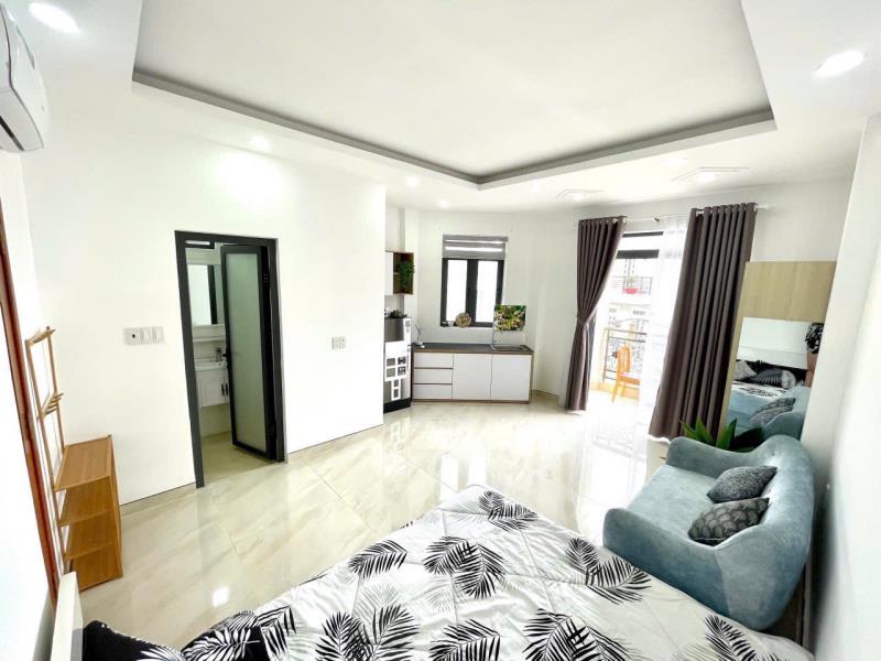 Cho thuê studio ban công full nội thất ngay nguyễn thượng hiền