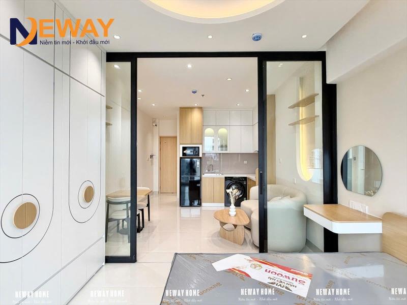 Cho thuê căn hộ 1pn ban công full nội thất mới 109% siêu đẹp 40m² lâm văn bền quận 7 – có máy giặt riêng, thiết kế hiện đại, không gian rộng rãi, thoáng sáng - Ảnh 2