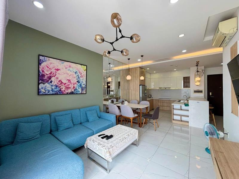 Cho thuê căn hộ cao cấp viva riverside, quận 6, full nội thất, 12tr/th, dt: 70m², 2 phòng ngủ, 2wc - Ảnh 2