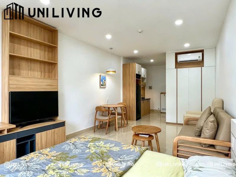 Hệ thống căn hộ cao cấp - gần lotte cộng hòa, studio 35m, cửa sổ lớn, full nội thất cao cấp, hỗ trợ free 2 xe, cửa khóa vân tay,... phù hợp ở 2 người / gia đình nhỏ - Ảnh 2