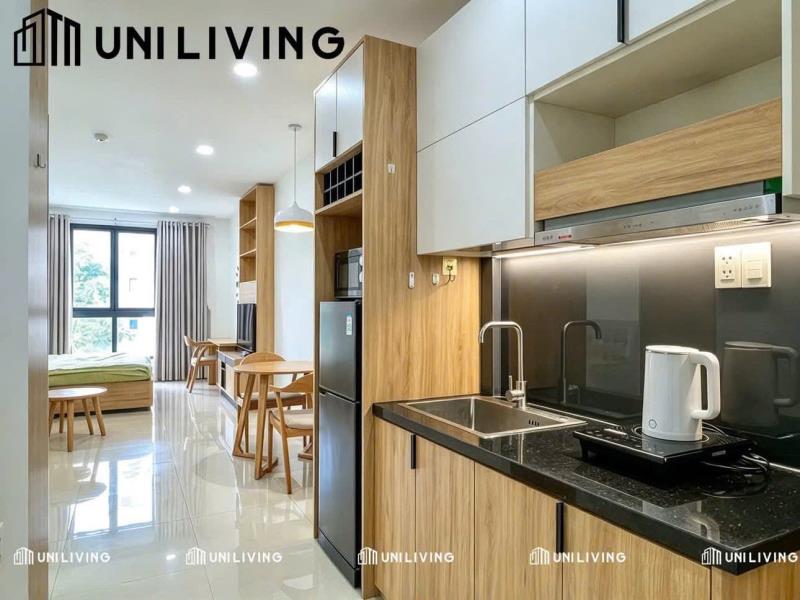 Hệ thống căn hộ cao cấp - gần lotte cộng hòa, studio 35m, cửa sổ lớn, full nội thất cao cấp, hỗ trợ free 2 xe, cửa khóa vân tay,... phù hợp ở 2 người / gia đình nhỏ - Ảnh 4