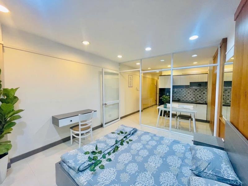Căn hộ tách bếp, cửa sổ giếng trời, full nội thất 1phòng ngủ - Ảnh 4