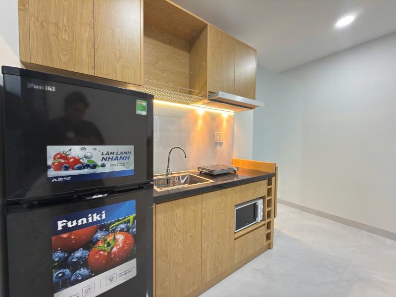 Cho thuê căn hộ 1 phòng ngủ ban công full nội thất mới 100% cách rmit và tdtu 5p quận 7 - Ảnh 3