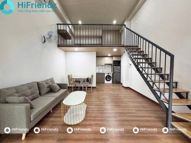 Phòng duplex full nội thất xịn thích quảng đức - phú nhuận: gác lửng 40m2 sàn gỗ, máy giặt riêng, sofa bàn ăn, an ninh 24/7. trục phan đăng lưu, gần sân bay, cv gia định, đi quận 1, quận 3 chỉ 5-10p