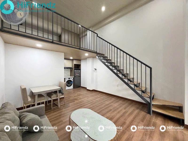 Phòng duplex full nội thất xịn thích quảng đức - phú nhuận: gác lửng 40m2 sàn gỗ, máy giặt riêng, sofa bàn ăn, an ninh 24/7. trục phan đăng lưu, gần sân bay, cv gia định, đi quận 1, quận 3 chỉ 5-10p - Ảnh 2