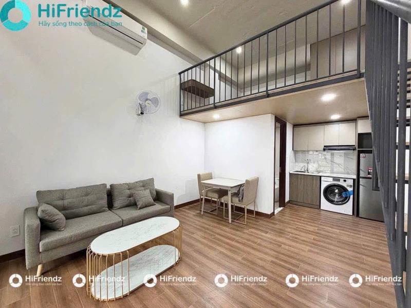 Phòng duplex full nội thất xịn thích quảng đức - phú nhuận: gác lửng 40m2 sàn gỗ, máy giặt riêng, sofa bàn ăn, an ninh 24/7. trục phan đăng lưu, gần sân bay, cv gia định, đi quận 1, quận 3 chỉ 5-10p - Ảnh 3
