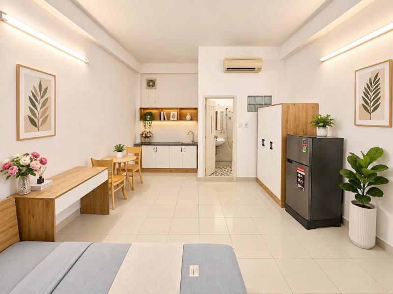 Studio/studio tách bếp đẹp mới - gần đh văn hiến, đh công thương, chợ bàu cát, luỹ bán bích, lạc long quân, tân kỳ tân quý - Ảnh 2