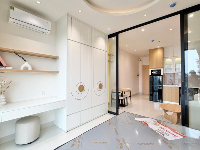 1 phòng ngủ ban công máy giặt riêng thiết kế siêu đẹp full nội thất new 100%  đường 9m, tân thuận, q7  - Ảnh 3