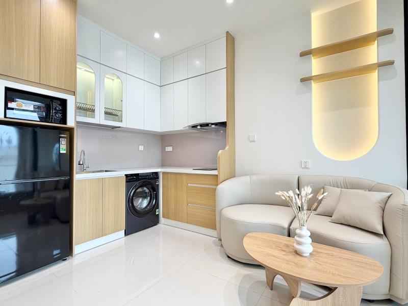 1 phòng ngủ ban công máy giặt riêng thiết kế siêu đẹp full nội thất new 100%  đường 9m, tân thuận, q7  - Ảnh 4