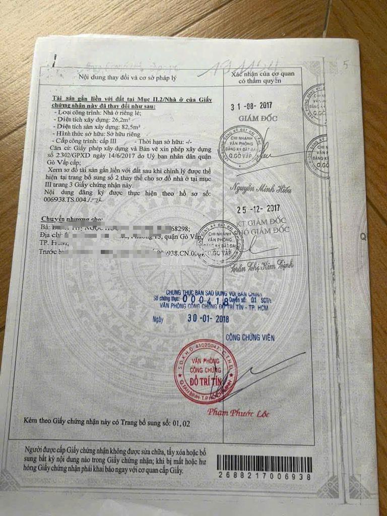 Chính chủ bán nhà 50/1/28 đường 59 , p14, gò vấp, 4 tầng, 3 phòng ngủ - Ảnh 3
