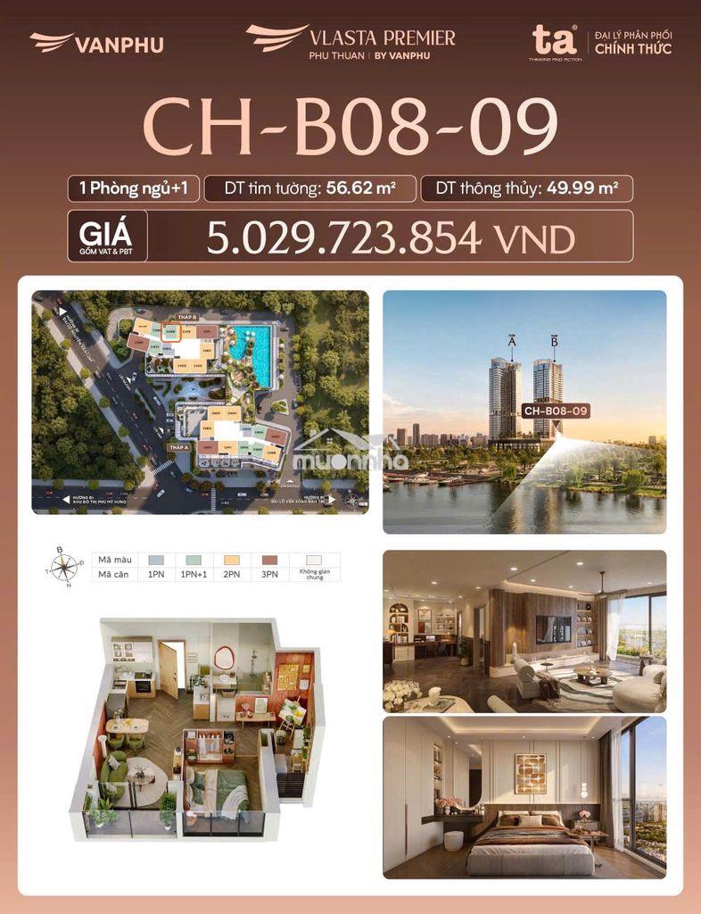 Căn 1pn+ 57m2 view sông cách phú mỹ hưng 5 phút, tặng 3 năm pql - Ảnh 2