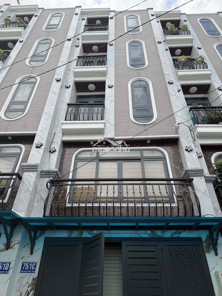 Cho thuê nhà nguyên căn hẻm nguyễn tư giản 1 trệt 3 lầu 1 lửng