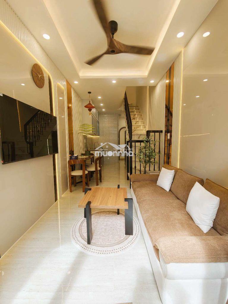 6t hơn, nguyễn kiệm, ~40m2 x 3t btct, hẻm 5m, 4pn, full nt cao cấp - Ảnh 2