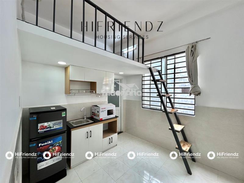 Duplex siu xink mới rộng 25m2 đầy đủ nội thất có lò vi sóng rộng rãi
