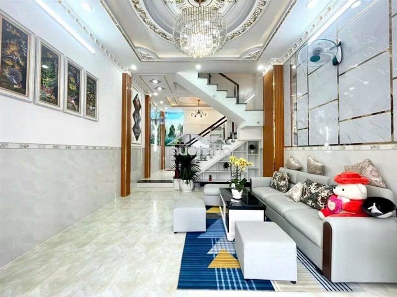 Bán nhà 3 tầng, 4 phòng ngủ, ô tô 7 chổ đậu trước nhà, huỳnh tấn phát