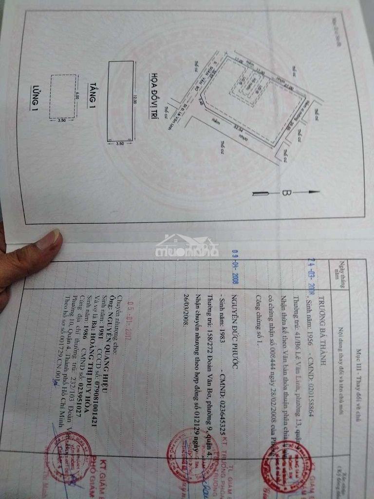 Từng trệt chung cư mặt hướng về chợ xóm chiếu - Ảnh 4