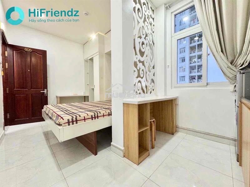 Trống sẵn phòng studio cửa sổ sáng new , âu dương lân q8 gần cầu chữ y