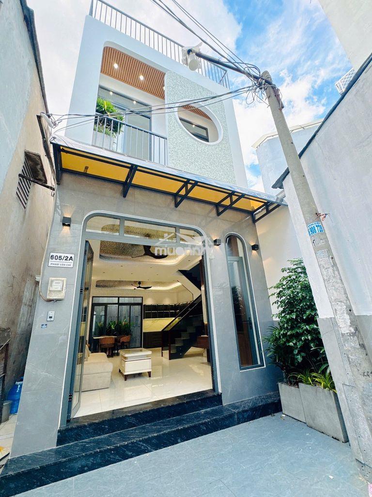 Nở hậu 6m5 , 63m2 đường phạm văn chí , phường bình tiên