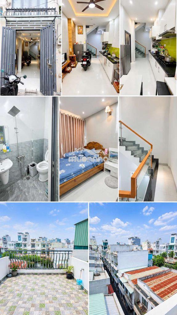 Nhà 4 tầng 27m2 hẻm 3m, chỉ 100m ra mặt tiền huỳnh văn nghệ. - Ảnh 3
