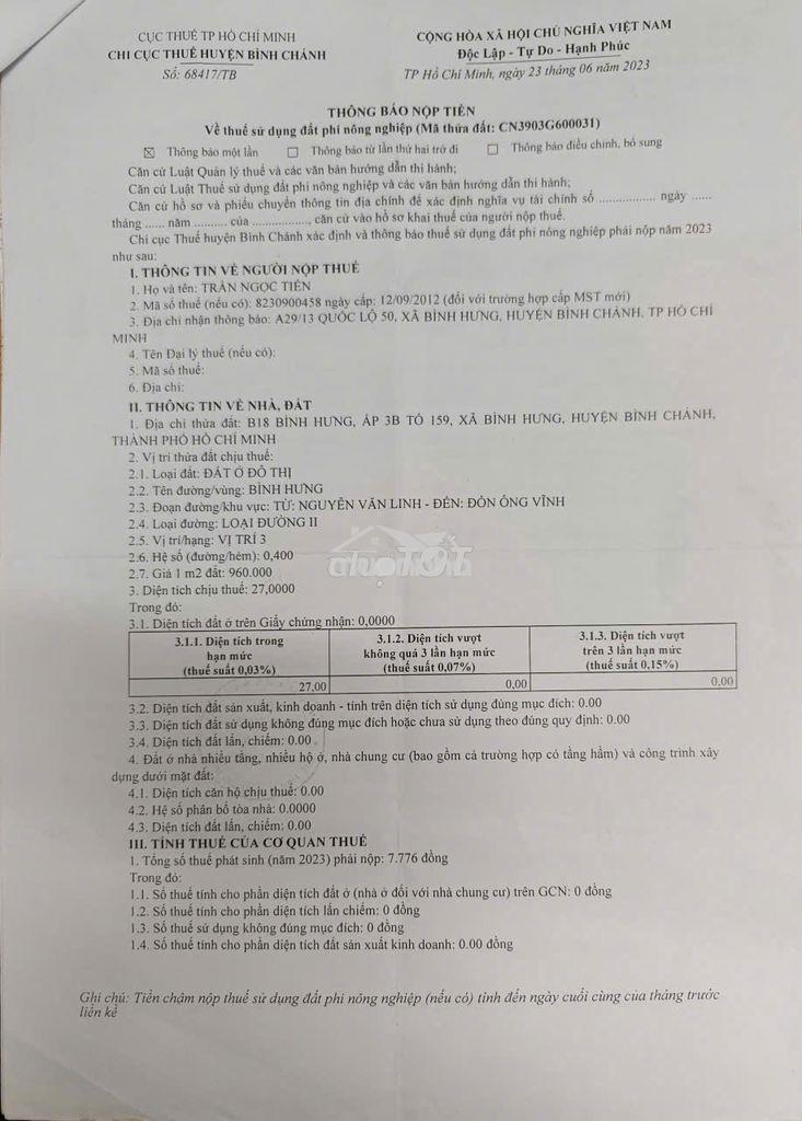 Bán nhà cấp 4 cầu xóm củi, bình hưng, bình chánh - Ảnh 3