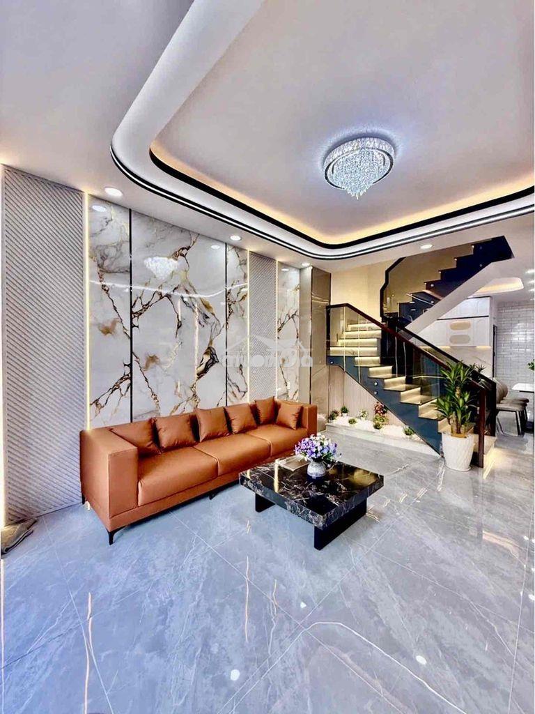 Bán nhà nhà bè đường huỳnh tấn phát, xe hơi đỗ cửa, full nội thất