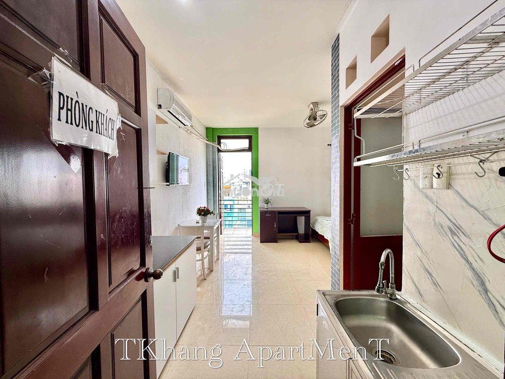 Cho thuê studio balcon thang máy nhà xe full nt ngay cmt8 toà viettel - Ảnh 2